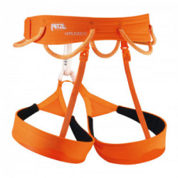 Petzl C036BA02 HIRUNDOS Taglia M Arancione - Imbracatura d’arrampicata leggera e confortevole per la performance in