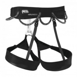 Petzl C036CA00 HIRUNDOS Taglia XS Nero - Imbracatura d’arrampicata leggera e confortevole per la performance in arrampicata