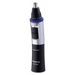 Panasonic ER-GN30, Rifinitore peli naso-orecchie, Lavabile, Nero/Silver