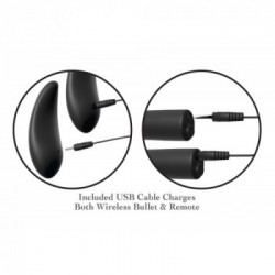 Fetish Fantasy Series - Slip con Vibratore,Perizoma, Nero, Remote Control, Ricarica Usb