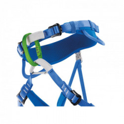 Petzl C015AA00 MACCHU Blu - Imbracatura bassa regolabile per bambini con peso inferiore a 40 kg