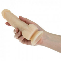 Naked Addiction - Vibratore Realistico, Remote Control, Silicone, Ricaricabile, Color Vaniglia