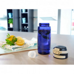 LEIFHEIT 03265 borraccia 550 ml Bicicletta, Uso quotidiano, Fitness, Sport Nero, Blu Polipropilene (PP), Silicone, Tritan