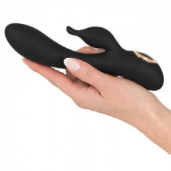 Cleopatra - Vibratore Punto G, Rabbit, Nero, Silicone, Ricaricabile, Lungo