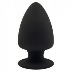 SILEXD - Plug Anale, a Punta, Nero, Silicone