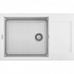 Elleci LGY31068 - Lavello easy 300, 79x50, 1VG, bianco