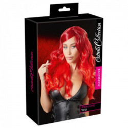 Cotelli Collection Wig Red - Parrucca, Capelli Lungi e Mossi, Colore Rosso