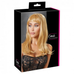 Cottelli Collection Long Blonde Wig - Parrucca Bionda, Capelli Lunghi con Frangia