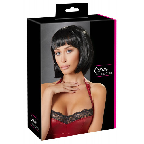 Cottelli Collection Black Bob Wig - Parrucca...