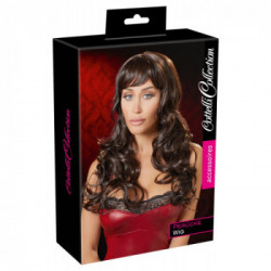 Cottelli Collection Long Dark Brown Wig - Parrucca Castana, Capelli Ondulati
