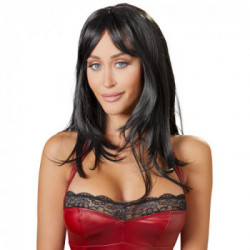 Cottelli Collection Long Black Wig - Parrucca Nera, Capelli Lunghi
