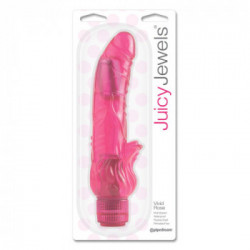 Juicy Jewels Vivid Rose Dak - Vibratore Realistico con Stimolazione del Clitoride, Richiede Batterie, 13,5 cm, Ø 6,5 cm