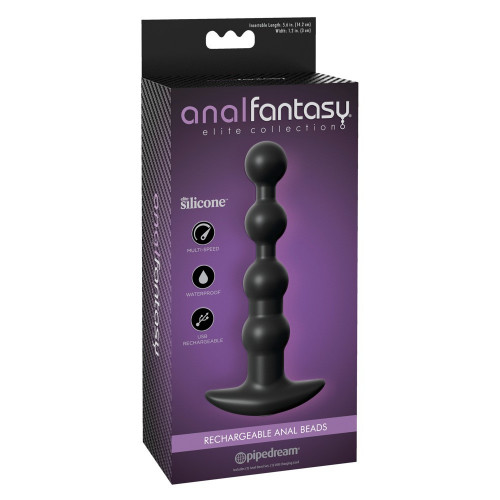 Anal Fantasy Elite Rechargeable Anal Beads -...