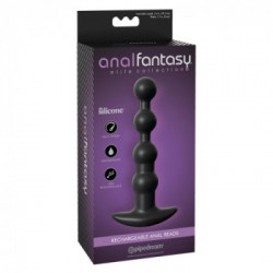Anal Fantasy Elite Rechargeable Anal Beads - Sfere Anali con Vibrazione, Impermeabile, Splashproof, Ricaricabile