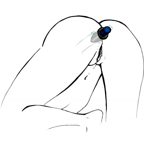 You2Toys - Plug Anale con Tappo, Nero, Silicone,