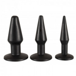 You2Toys - Plug Anale, Set 3 Pz, Nero, Tappo Anale