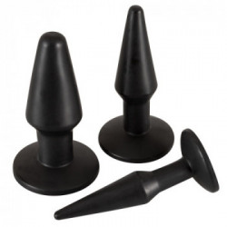 You2Toys - Plug Anale, Set 3 Pz, Nero, Tappo Anale