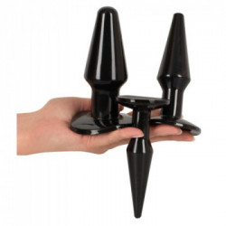 You2Toys - Plug Anale, Set 3 Pz, Nero, Tappo Anale