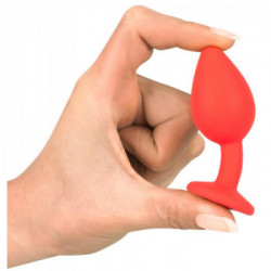 You2Toys - Plug Anale, Rosso, Silicone, Con Gioiello