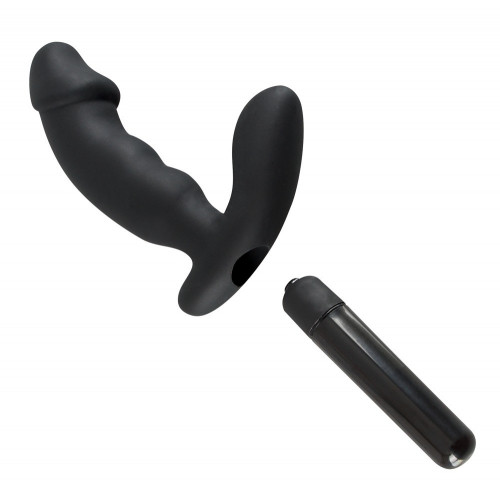 Rebel- Vibratore Anale, Silicone, Nero, con...