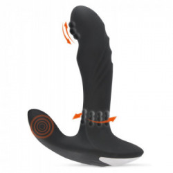 Rebel - Vibratore Anale, Nero, Silicone, Stimolante, Lungo