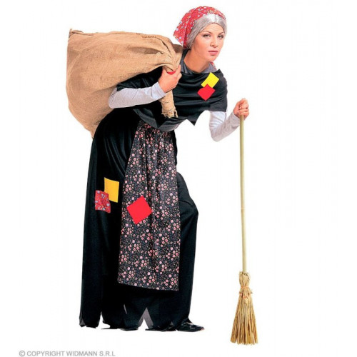 SCOPA IN COLORE NATURALE 107 cm