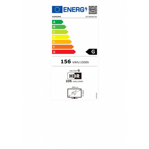 Samsung UE75BU8070 - Smart TV 75 pollici LED...
