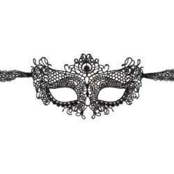 Cottelli Accessoires - Mascherina, per Giochi Erotici, Nera, Poliestere