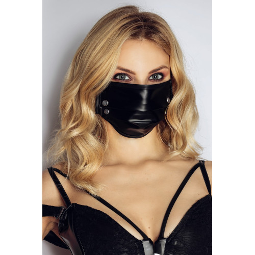 Noir Handmade - Mascherina, con Borchie, Nera