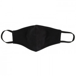 Noir Handmade - Mascherina, in Cotone, Nera