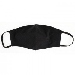 Noir Handmade - Mascherina, in Cotone, Nera