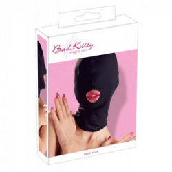 Bad Kitty Head Mask Bouth - Maschera Bondage, Solo Bocca Libera, Colore Nero
