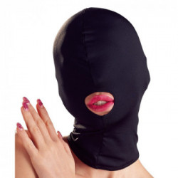 Bad Kitty Head Mask Bouth - Maschera Bondage, Solo Bocca Libera, Colore Nero