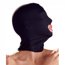 Bad Kitty Head Mask Bouth - Maschera Bondage, Solo Bocca Libera, Colore Nero