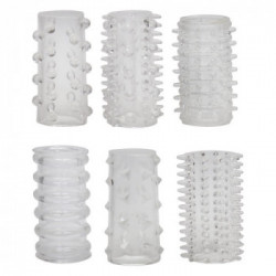 You2Toys - Guaina Fallica, Set 6 pz, Trasparenti, Stimolante