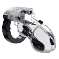 Mystim - Guaina Fallica in Silicone, Chiusura con Lucchetto, Chiavi, Silicone