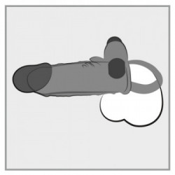 Rebel - Guaina Fallica, Vibrobullet, a Batterie, Anello per Testicoli