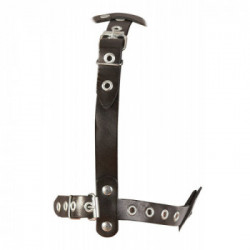 Zado LeatherHead Harness With Dildo - Maschera Costrittiva con Dildo
