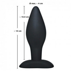Black Velvets Large Plug - Plug Anale, 12 cm, Ø 4 cm