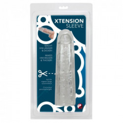 You2Toys - Guaina Fallica, con Borchie e Venature, Lungo, Trasparente