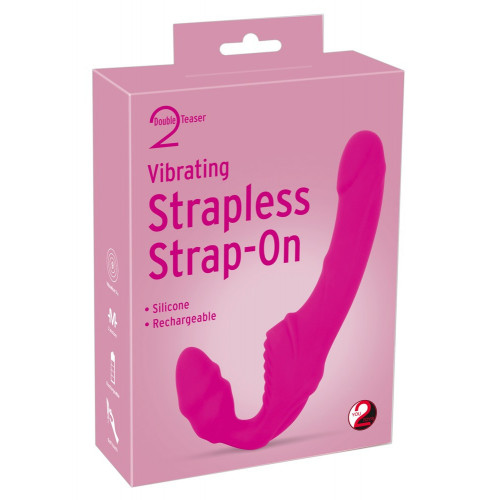 Strapless Strap On Vibrating - Strap On con...