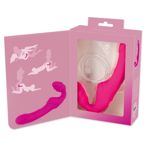 Strapless Strap On Vibrating - Strap On con...