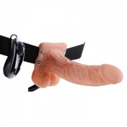 Fetish Fantasy - Strap On con Vibrazione, Dildo Realistico, Ricaricabile, Elastico