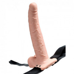 Fetish Fantasy - Strap On con Vibrazione, 10 Modalità, Dildo Realistico, Ricaricabile, Lungo