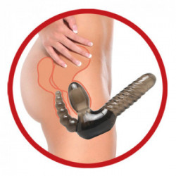 Fetish Fantasy - Strap On con Stimolatore Anale, Stimolante, Nero