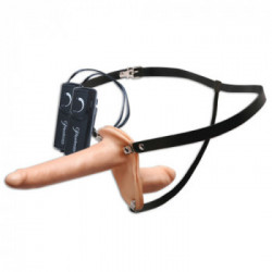 Fetish Fantasy - Strap On con Vibrazione, Dildo Realistico, Richiede Batterie, Multi Velocità