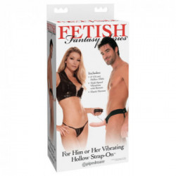 Fetish Fantasy - Strap On con Vibrazione, Dildo Realistico, Richiede Batterie, Unisex