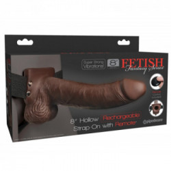 Fetish Fantasy - Strap On con Pene Realistico, Vibrazione, Ricaricabile, Telecomando