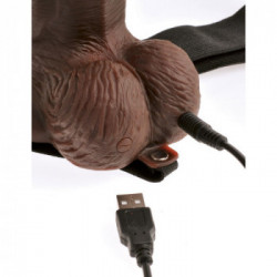 Fetish Fantasy - Strap On con Pene Realistico, Vibrazione, Ricaricabile, Telecomando