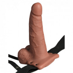 Fetish Fantasy - Strap On con Pene Realistico, con Vibrazione, Ricaricabile USB, Pvc